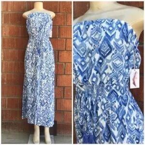 Jessica Simpson strapless dress